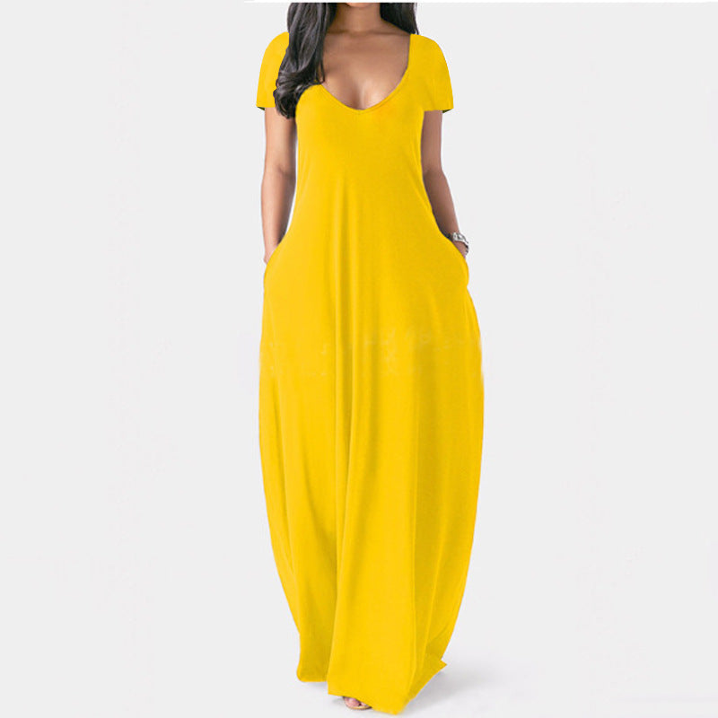 Women's Plus Size V-Neck Dress