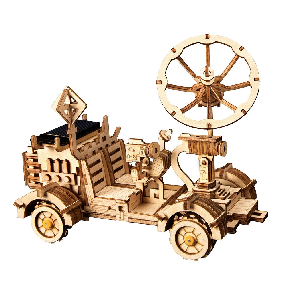 Robotime ROKR Solar-Powered Wooden Model Kit