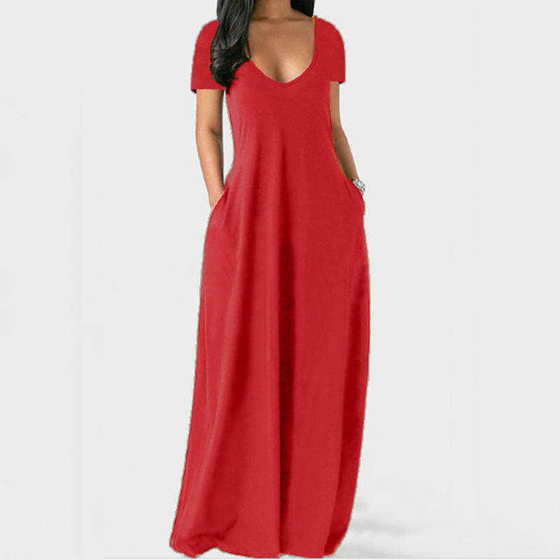 Women's Plus Size V-Neck Dress
