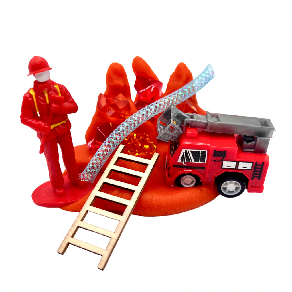 Fire Truck Play Dough Sensory Activity Kit
