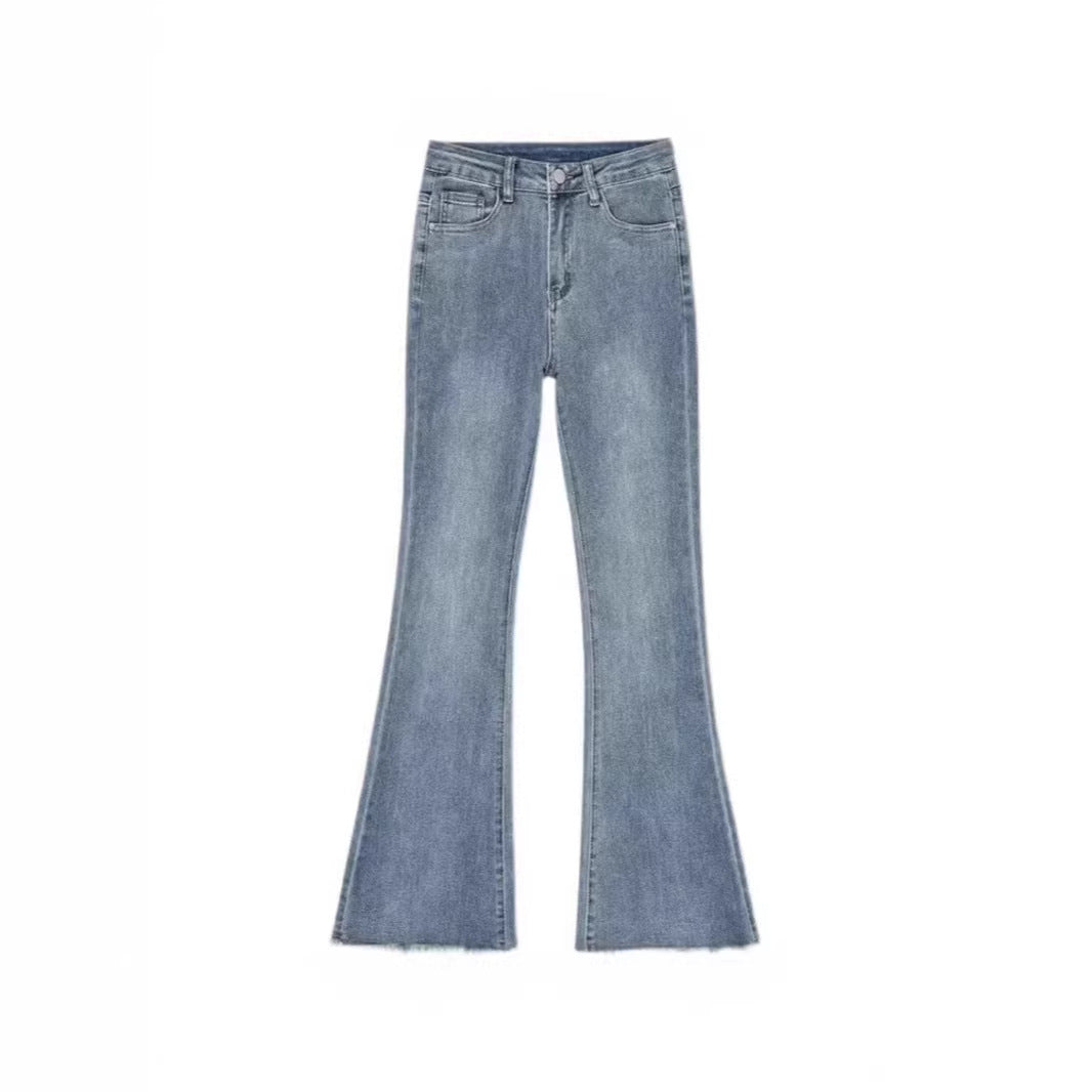 Women's Plus Size High-Waist Stretch Denim Pants