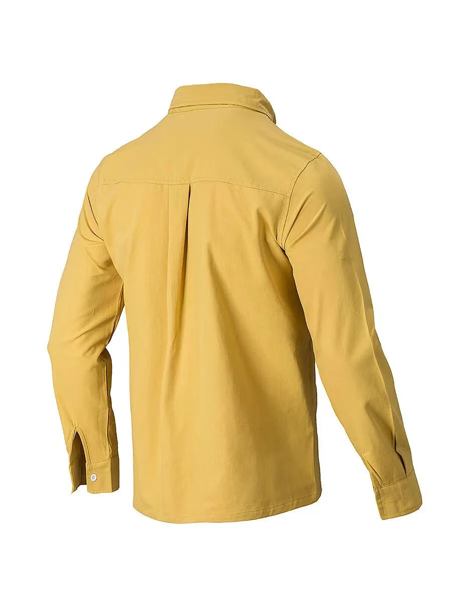 Men's Plus Size Collared Button-Down Shirt