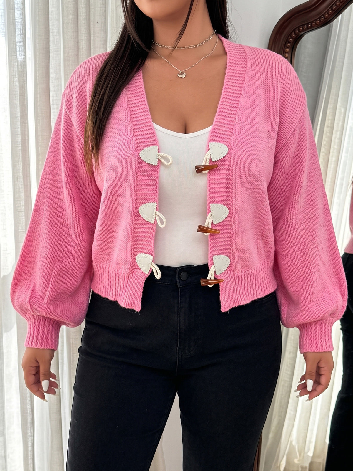 Women's Plus Size Knit Cardigan