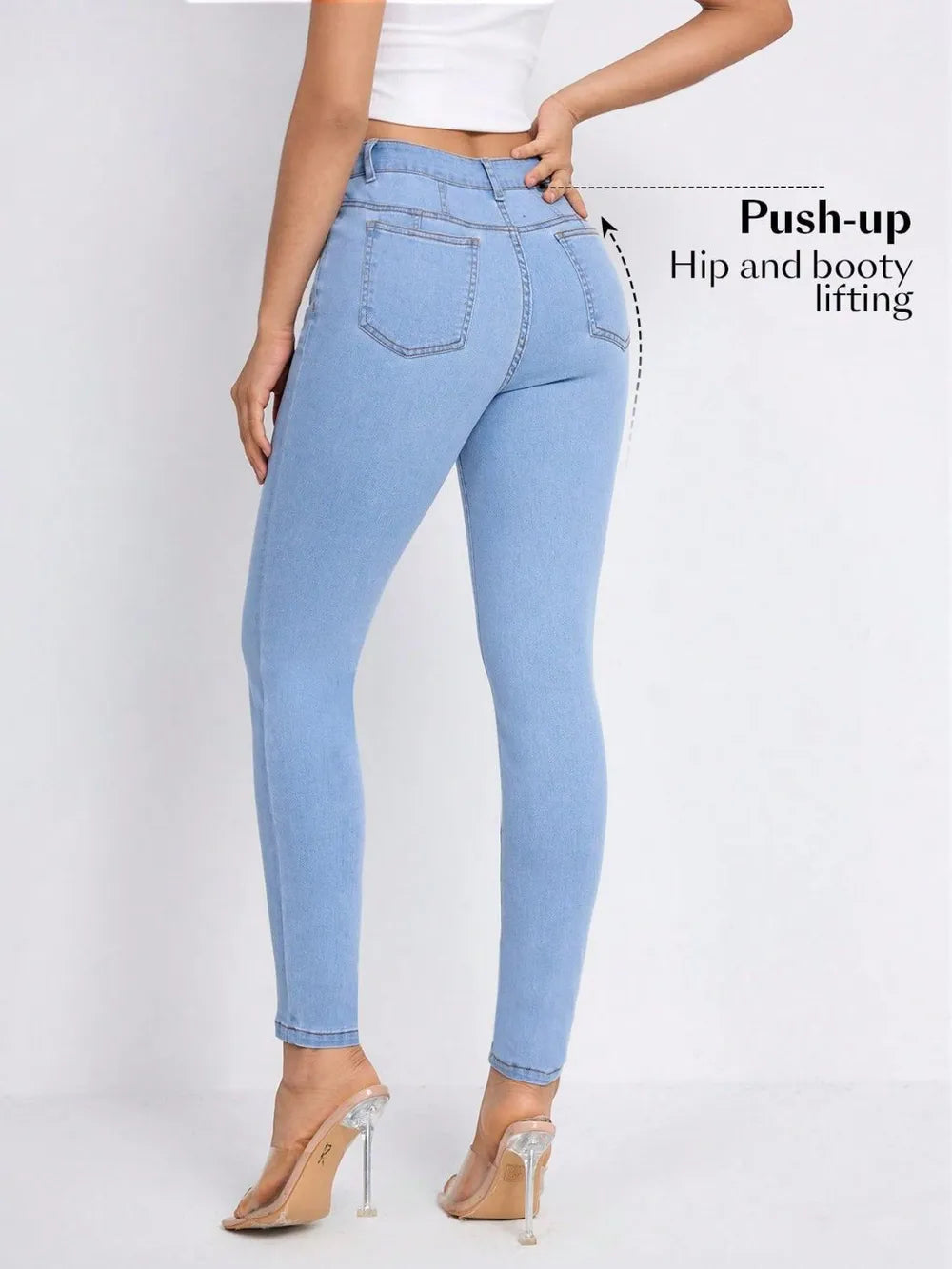 Light-Wash Skinny Jeans