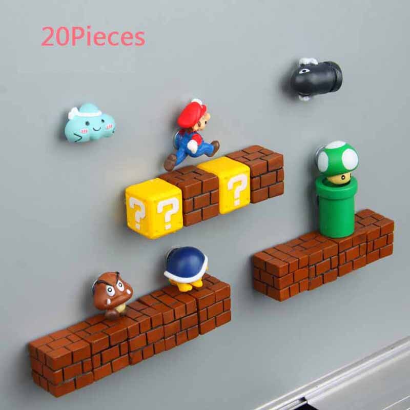 Super Mario Resin Fridge Magnets