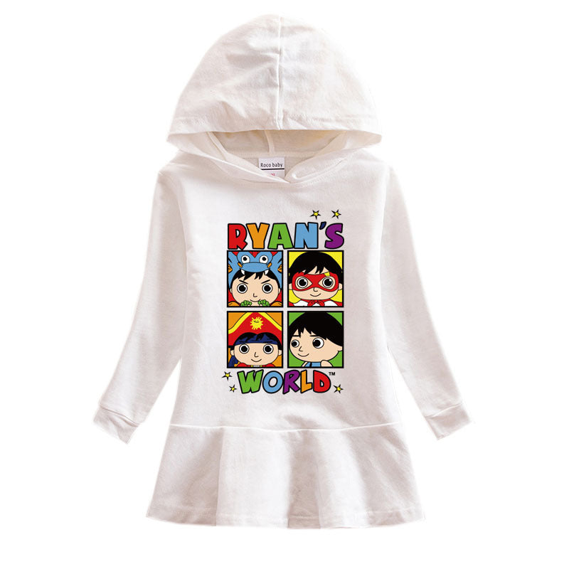 Girls’ Ryan Toys Review Hooded Dress