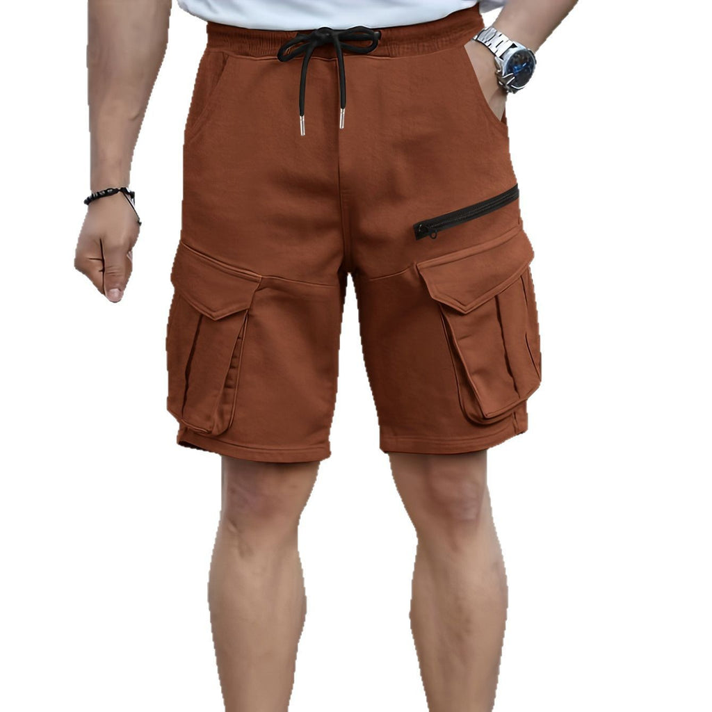 Men's Plus Size Multi-Pocket Casual Shorts