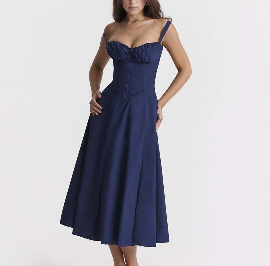Floral Backless Sleeveless Midi Dress