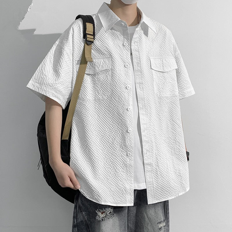 Men's Plus Size Lightweight Short-Sleeve Shirt