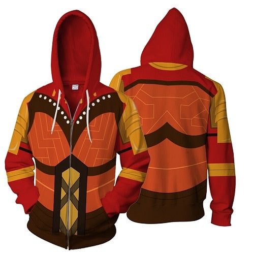 Men's Plus Size Graphic Zip Hoodie