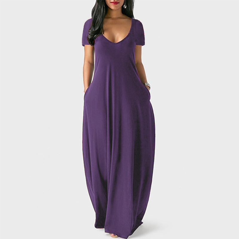 Women's Plus Size V-Neck Dress