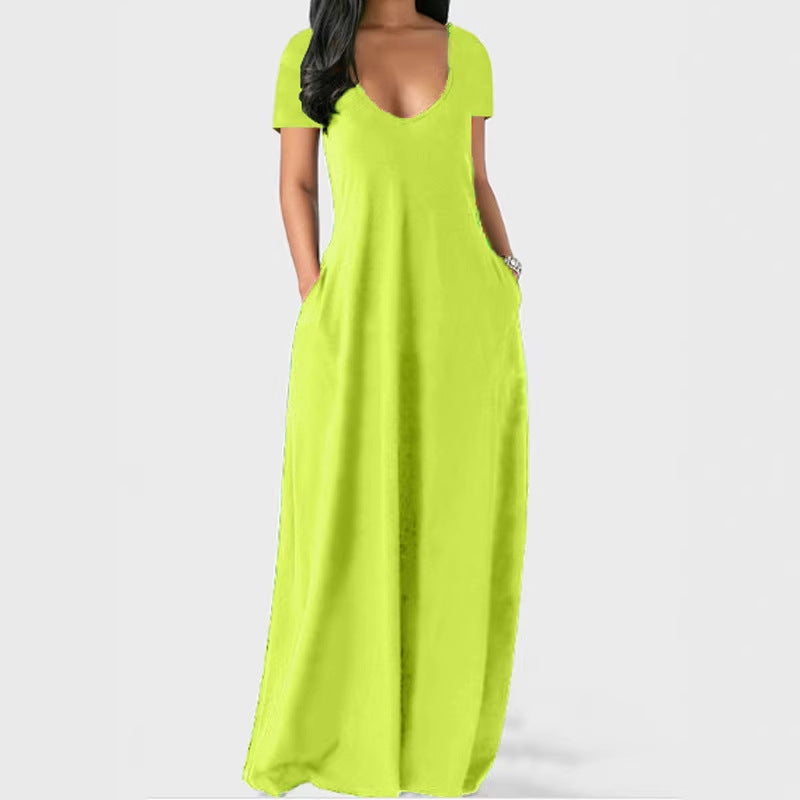 Women's Plus Size V-Neck Dress