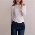Women's Slim-Fit Long-Sleeve Blouse