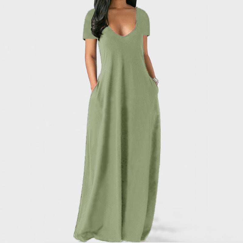 Women's Plus Size V-Neck Dress