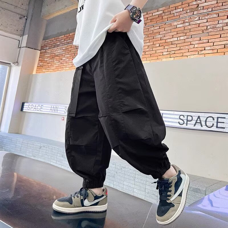 Boys’ White Casual Pants