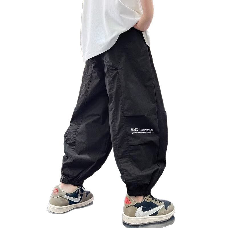 Boys’ White Casual Pants
