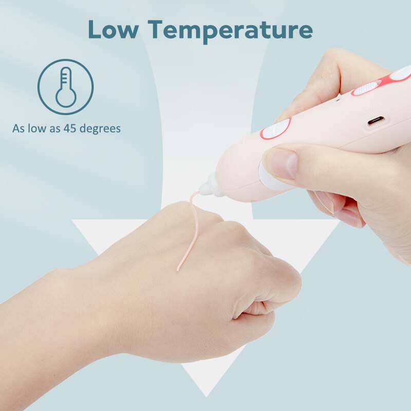 Beiens 3D Pen Creativity DIY Printing Pen Early Educational Drawing Toys ABS Filament Kids Design Drawing Pen Montessori Toys