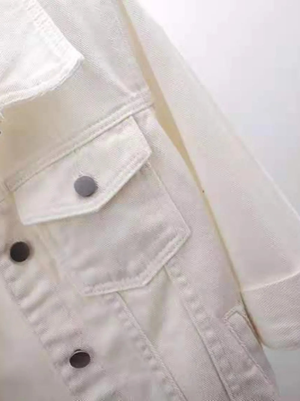 Women's Plus Size Cropped Denim Jacket