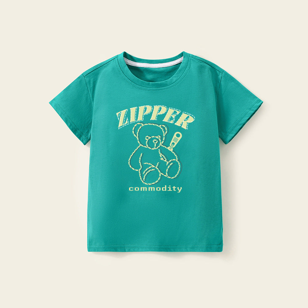 Boys’ White Short-Sleeve T-Shirt