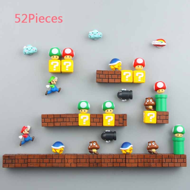 Super Mario Resin Fridge Magnets