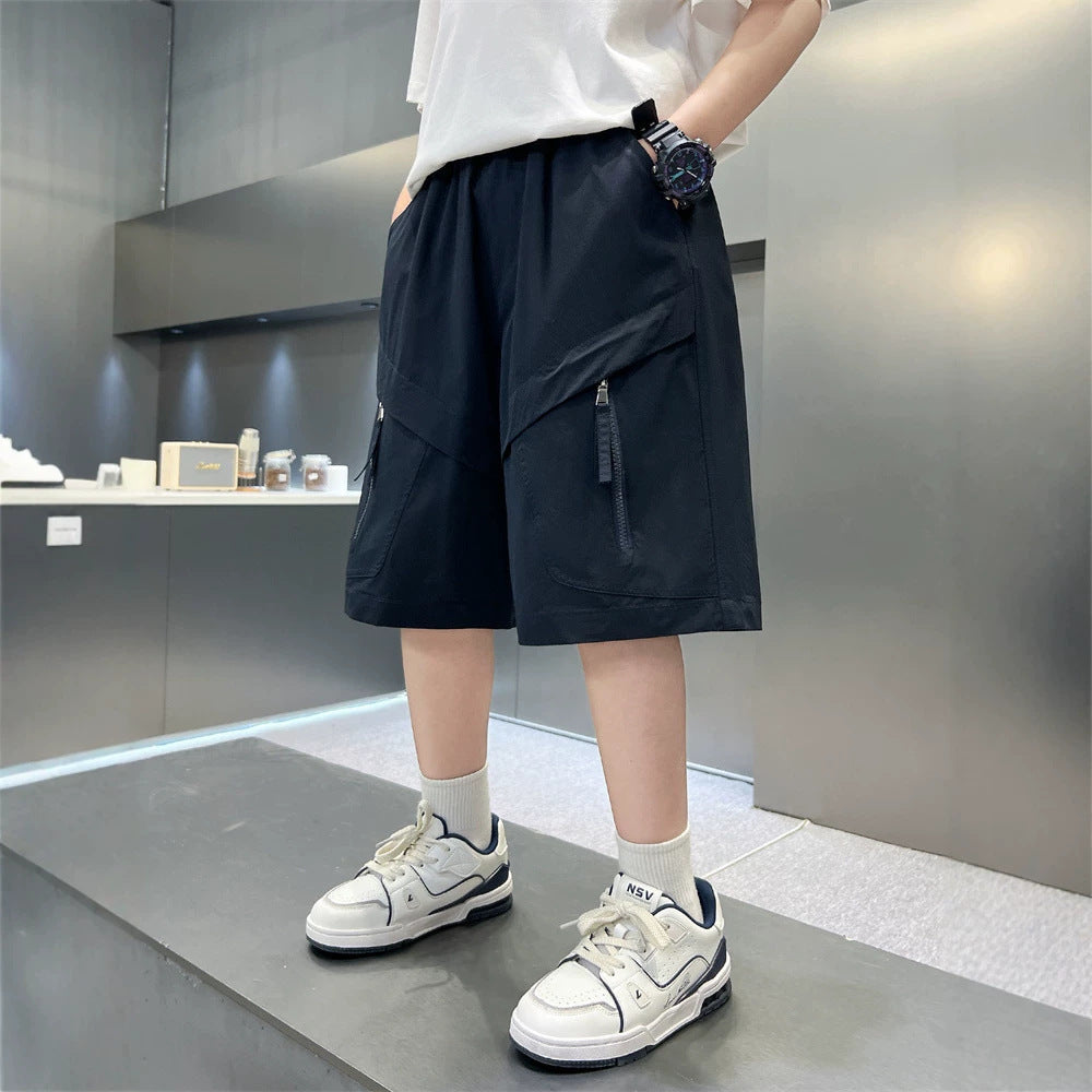 Boys’ Mid-Length Cargo Shorts