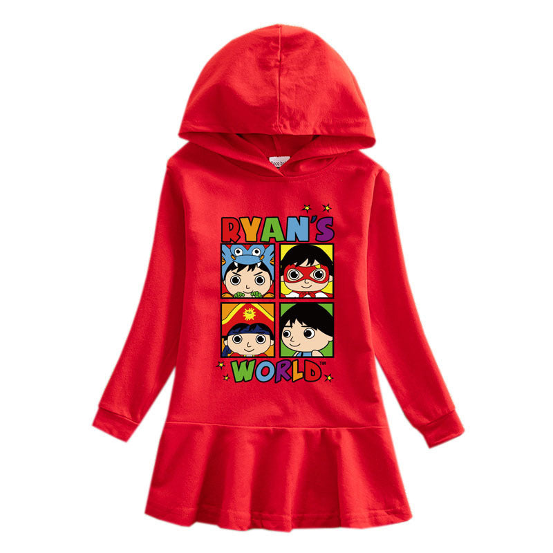 Girls’ Ryan Toys Review Hooded Dress