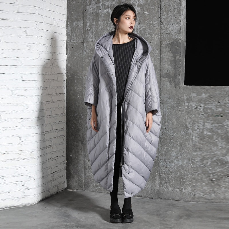 Women's Plus Size Oversized Cocoon Down Coat