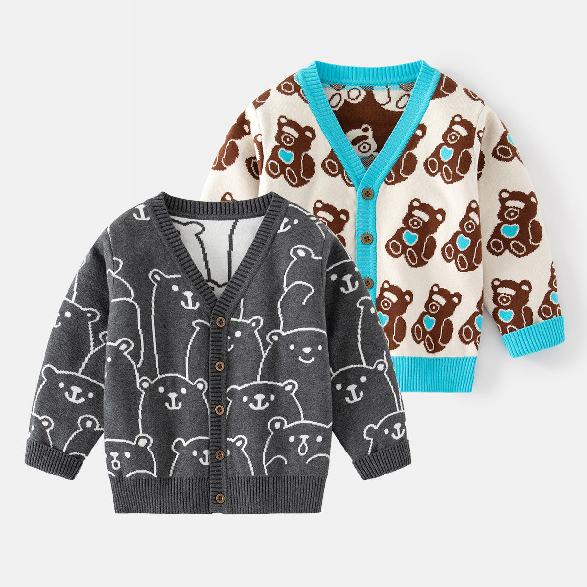 Kids’ Single-Breasted Wool Sweater