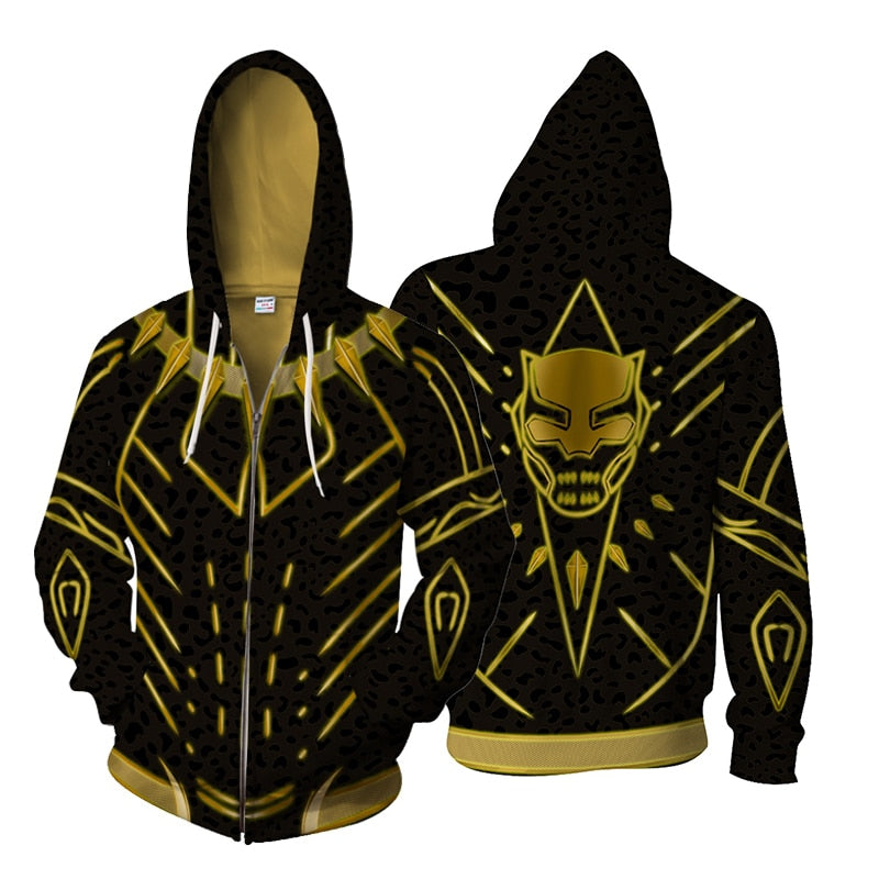 Men's Plus Size Graphic Zip Hoodie