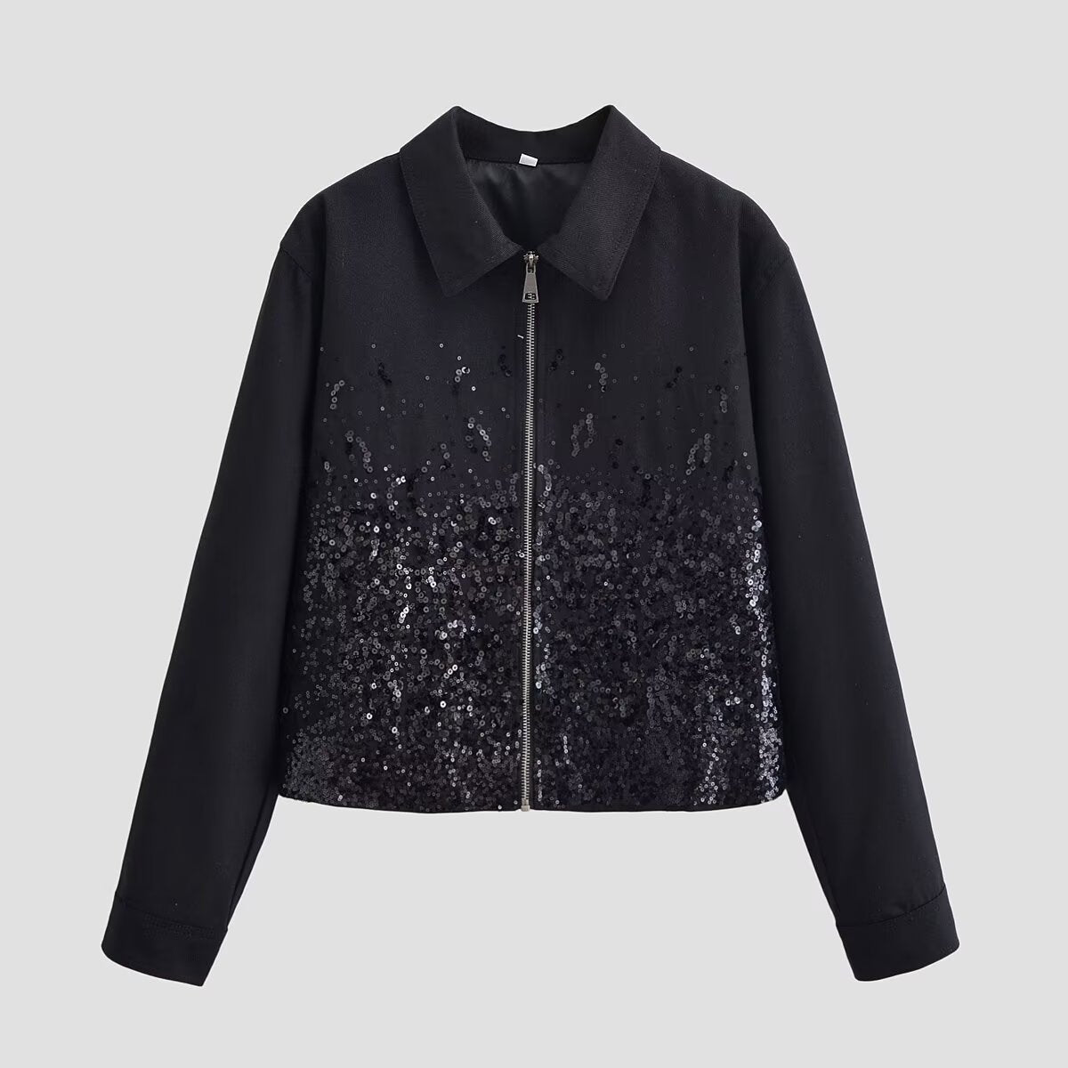 Relaxed Zip-Front Baseball Jacket