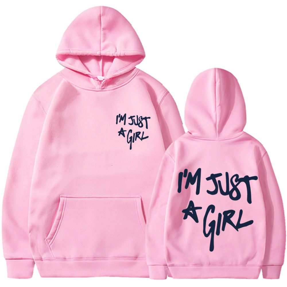 Women's Plus Size Letter-Print Zip Hoodie