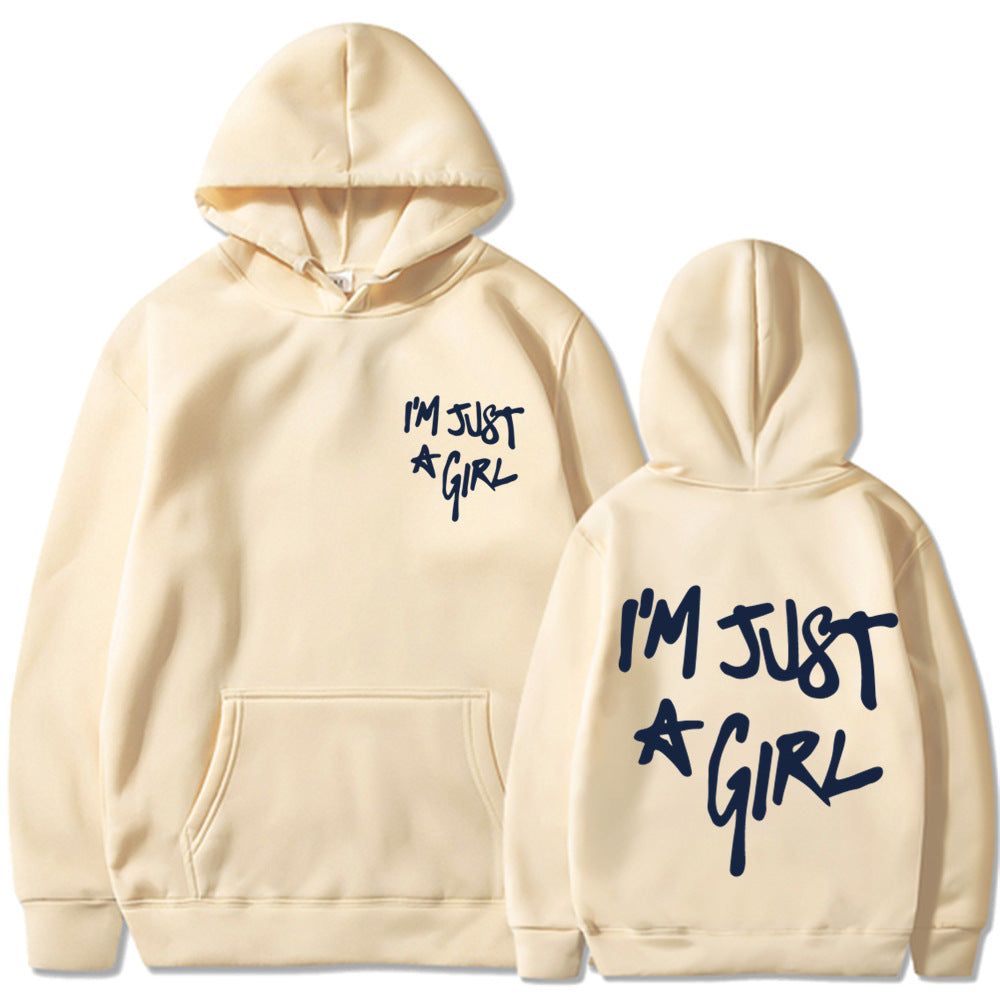 Women's Plus Size Letter-Print Zip Hoodie