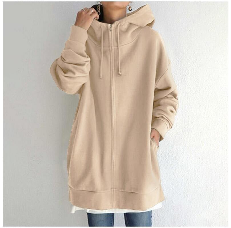 Women's Plush-Lined Zip Hoodie