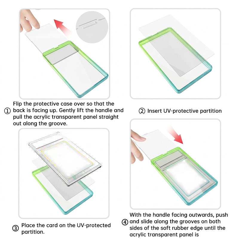 Glitter Gradient PSA Trading Card Slab Protector