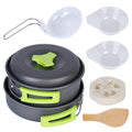 LakeForest 9-Piece Aluminum Camping Cookware Set