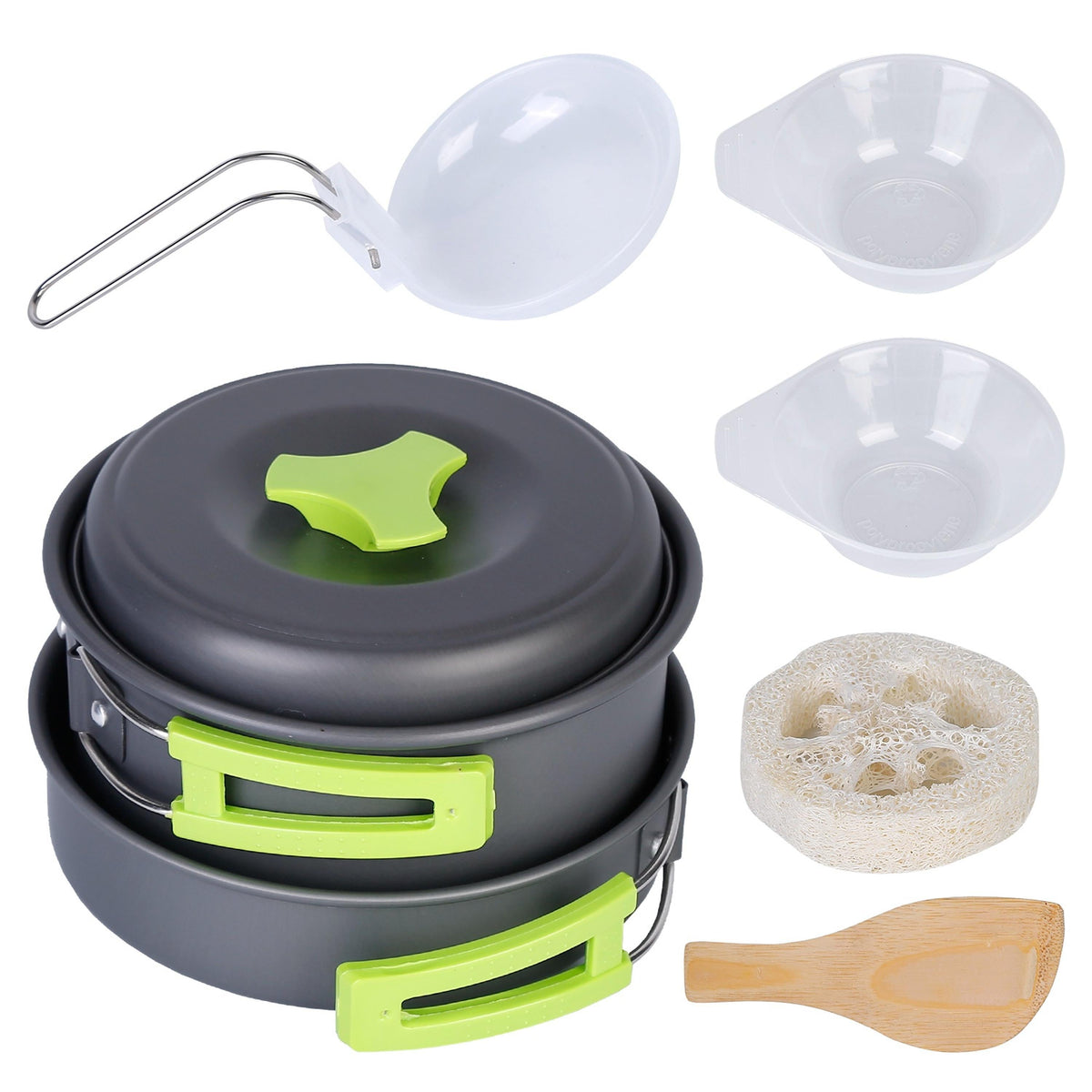LakeForest 9-Piece Aluminum Camping Cookware Set