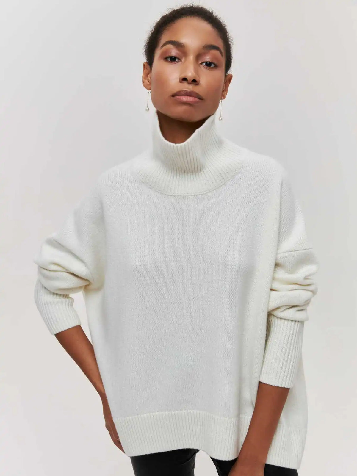 Women’s Pink Crewneck Knit Sweater