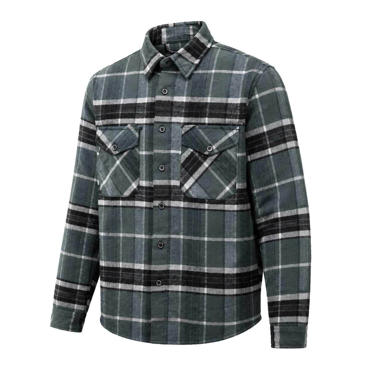 Grey Ghost Men's Plaid Flannel Shirt