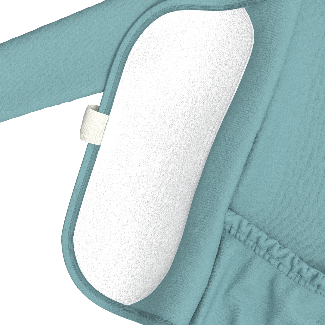Bonsie Ripple Wrap-Front Footed Baby Sleeper