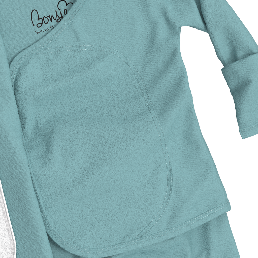 Bonsie Ripple Wrap-Front Footed Baby Sleeper