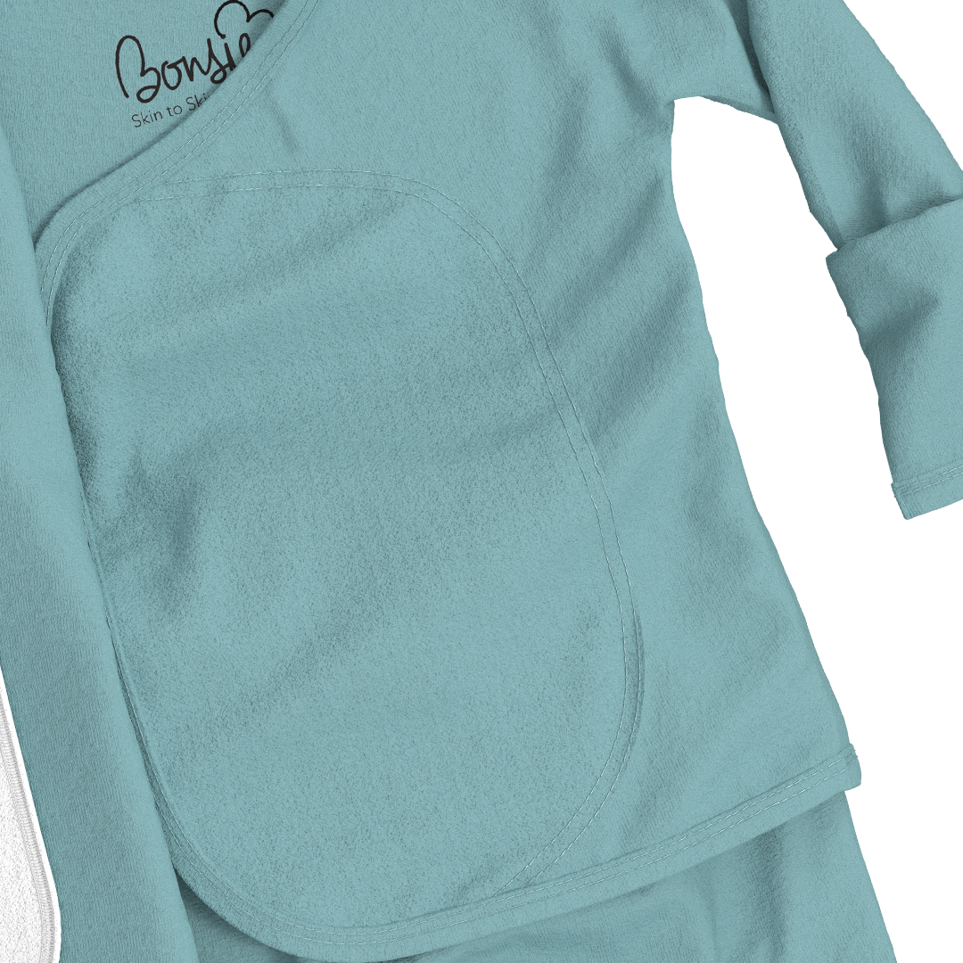 Bonsie Ripple Wrap-Front Footed Baby Sleeper
