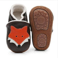 Fox-Style Genuine Leather Baby First-Walker Shoes