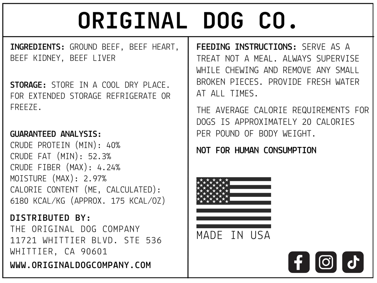 Freeze-Dried Beef Cakes