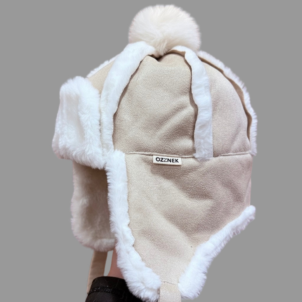 Kids’ Sherpa Aviator Hat with Ear Flaps