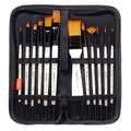 Studio Gold Nylon Acrylic & Watercolor Brush Set, 12 Pieces