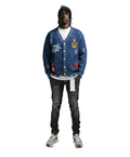 MAINZ Men's Embroidered Patch Cardigan