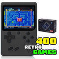 Mini Handheld Arcade Console — 400 Games, Black