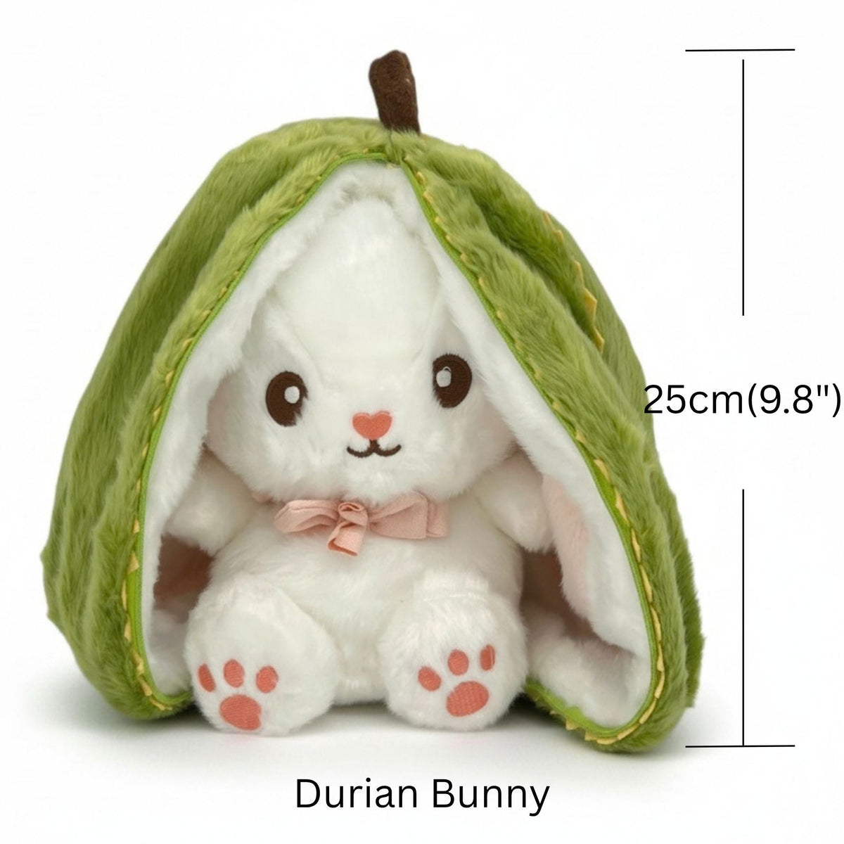 Reversible Strawberry & Carrot Bunny Plush Toy