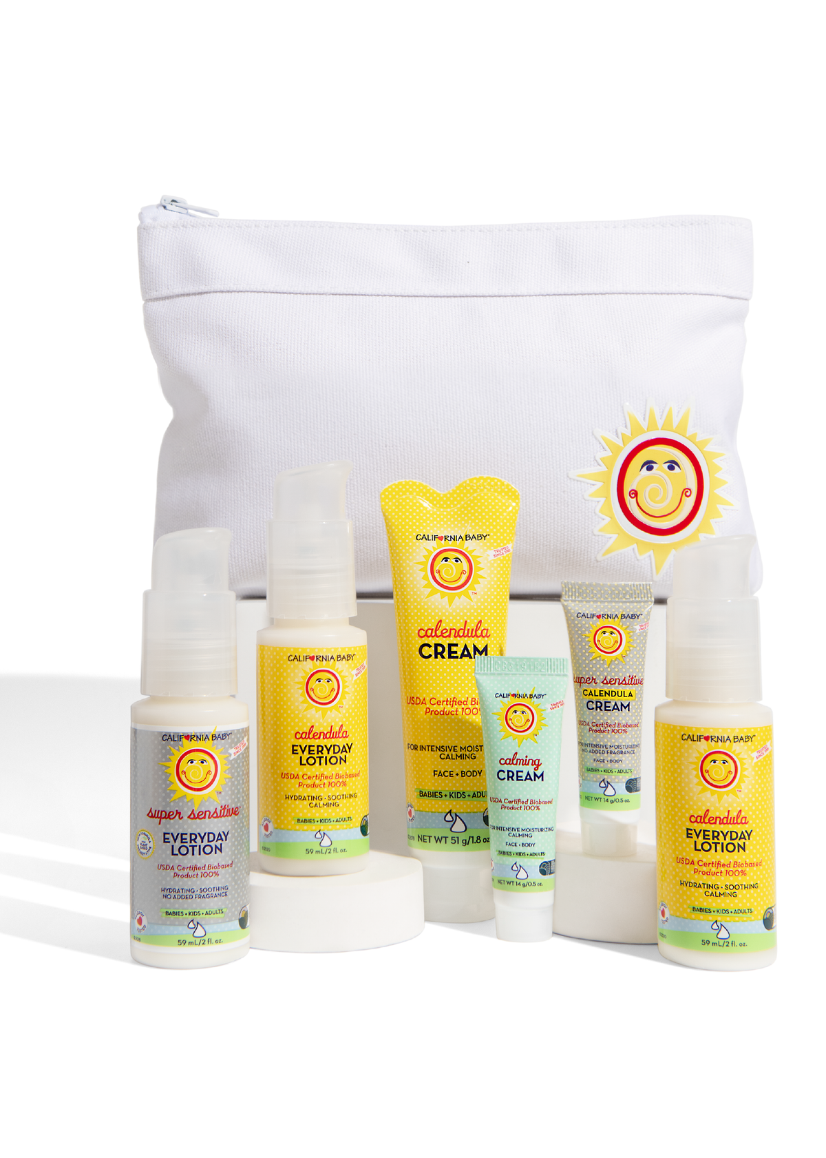 California Baby Plant-Based Moisturizer Travel Set