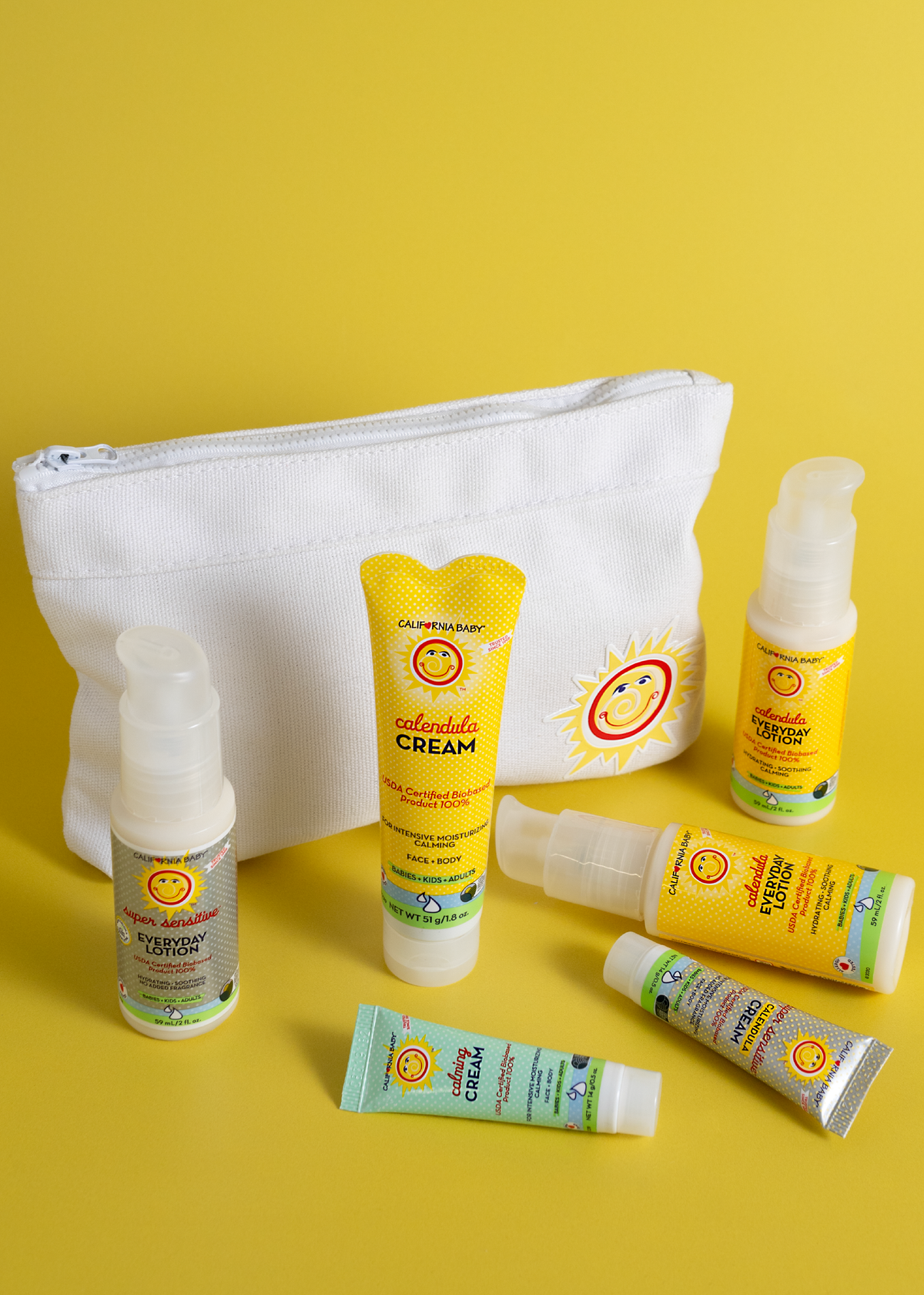 California Baby Plant-Based Moisturizer Travel Set